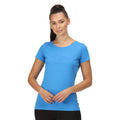 Sonic Blue - Back - Regatta Womens-Ladies Breezed II Mountain T-Shirt