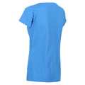 Sonic Blue - Close up - Regatta Womens-Ladies Breezed II Mountain T-Shirt