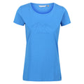 Sonic Blue - Front - Regatta Womens-Ladies Breezed II Mountain T-Shirt