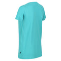 Turquoise - Side - Regatta Womens-Ladies Filandra VI Stripe T-Shirt