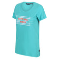 Turquoise - Lifestyle - Regatta Womens-Ladies Filandra VI Stripe T-Shirt