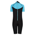 Tahoe Blue-Black - Back - Regatta Womens-Ladies Shorty Wetsuit