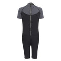 Dark Grey-Black - Back - Regatta Womens-Ladies Shorty Wetsuit