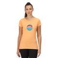 Papaya - Side - Regatta Womens-Ladies Breezed II Sunset T-Shirt