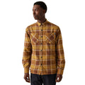 Cumin-Bourbon - Side - Regatta Mens Thamos Checked Long-Sleeved Shirt