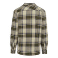 Dark Khaki-Moonstruck - Back - Regatta Mens Thamos Checked Long-Sleeved Shirt