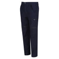 Navy - Side - Regatta Childrens-Kids Highton Stretch Zip-Off Walking Trousers