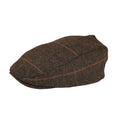 Brown - Front - Regatta Mens Acre Checked Tweed Flat Cap