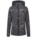 Black-White - Front - Dare 2B Womens-Ladies Far Out Dotted Soft Shell Jacket