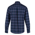 Dynasty Blue - Back - Regatta Mens Highton Checked Long-Sleeved Shirt