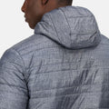 Grey - Side - Regatta Mens Firedown Padded Jacket