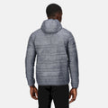 Grey - Close up - Regatta Mens Firedown Padded Jacket