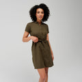 Grape Leaf - Side - Regatta Womens-Ladies Quinta Linen Shirt Dress