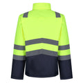 Yellow-Navy - Pack Shot - Regatta Mens High-Vis Bomber Jacket