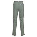 Agave Green - Back - Regatta Mens Mountain Zip-Off Trousers