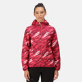 Wild Plum - Side - Regatta Womens-Ladies Serenton Brush Stroke Waterproof Jacket