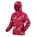 Wild Plum - Close up - Regatta Womens-Ladies Serenton Brush Stroke Waterproof Jacket