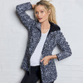 Black-White - Back - Dare 2B Womens-Ladies The Laura Whitmore Edit - Deviation II Dotted Waterproof Jacket