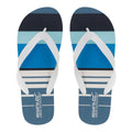 Blue - Side - Regatta Mens Bali Striped Flip Flops