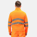 Orange-Navy - Side - Regatta Mens Pro 3 in 1 Hi-Vis Jacket