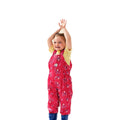 Pink Fusion - Close up - Regatta Childrens-Kids Muddy Puddle Peppa Pig Floral Dungarees