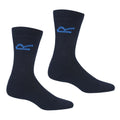 Navy - Back - Regatta Great Outdoors Mens Loop Thermal Socks (Pack Of 5)