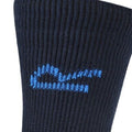 Navy - Side - Regatta Great Outdoors Mens Loop Thermal Socks (Pack Of 5)