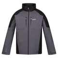 Dark Grey-Black - Front - Regatta Mens Calderdale Waterproof Jacket