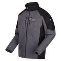 Dark Grey-Black - Side - Regatta Mens Calderdale Waterproof Jacket