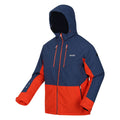 Admiral Blue-Rusty Orange - Side - Regatta Mens Highton III Stretch Padded Jacket