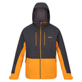 Ash-Orange Pepper - Front - Regatta Mens Highton III Stretch Padded Jacket