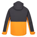 Ash-Orange Pepper - Back - Regatta Mens Highton III Stretch Padded Jacket