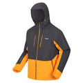 Ash-Orange Pepper - Side - Regatta Mens Highton III Stretch Padded Jacket