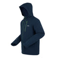 Navy-Green Flash - Side - Regatta Mens Highton III Stretch Padded Jacket