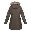 Dark Khaki - Back - Regatta Womens-Ladies Sabinka Faux Fur Trim Parka