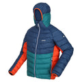 Admiral Blue-Pacific Green - Side - Regatta Mens Harrock Puffer Jacket