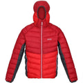 Dark Red-Chinese Red - Front - Regatta Mens Harrock Puffer Jacket