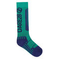 Vivid Green-Moonlight Denim - Back - Dare 2B Childrens-Kids Performance Ski Socks