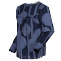 Navy - Side - Regatta Womens-Ladies Orla Kiely Trees Blouse