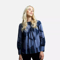 Navy - Pack Shot - Regatta Womens-Ladies Orla Kiely Trees Blouse