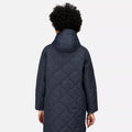 Navy - Close up - Regatta Womens-Ladies Jovie Quilted Insulated Parka