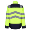 Yellow-Navy - Back - Regatta Unisex Adult Professional Pro Hi-Vis Heated Jacket