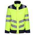 Yellow-Navy - Front - Regatta Unisex Adult Professional Pro Hi-Vis Heated Jacket