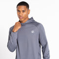 Dark Storm Grey - Close up - Dare 2B Mens Sprinted Fitness Hoodie