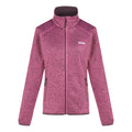 Violet - Front - Regatta Womens-Ladies Newhill Marl Full Zip Fleece Jacket