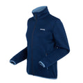 Navy-Coronet Blue - Side - Regatta Womens-Ladies Newhill Marl Full Zip Fleece Jacket