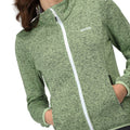 Quiet Green-Seal Grey - Lifestyle - Regatta Womens-Ladies Newhill Marl Full Zip Fleece Jacket