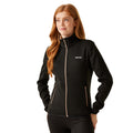 Black-Warm Taupe - Lifestyle - Regatta Womens-Ladies Newhill Marl Full Zip Fleece Jacket