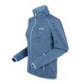 Coronet Blue-Clear Sky - Side - Regatta Womens-Ladies Newhill Marl Full Zip Fleece Jacket