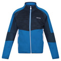 Indigo Blue-Blue Wing - Front - Regatta Childrens-Kids Oberon VII Marl Full Zip Fleece Jacket